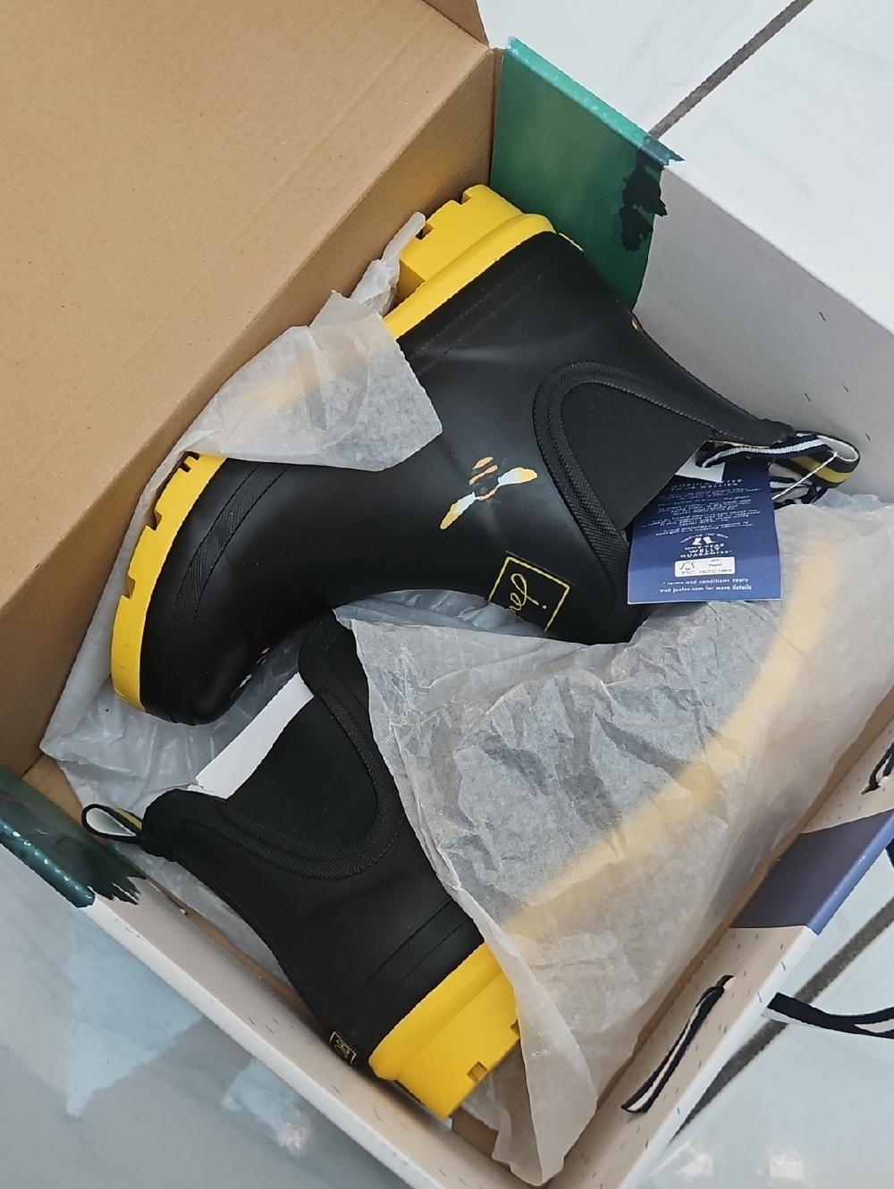 NWT Joules Ankle Rain Boots